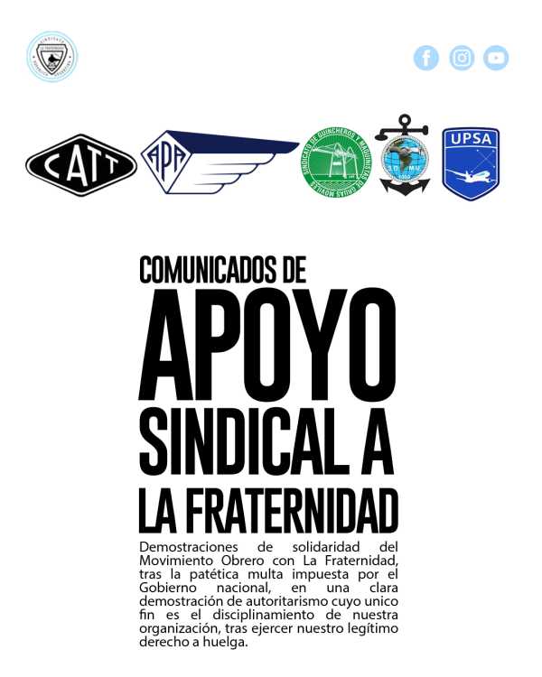 La Fraternidad - APOYO SINDICAL A LA FRATERNIDAD